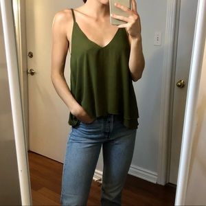 Topshop Green Tank